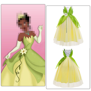 Robe de princesse féerique pour filles, <span class=keywords><strong>tenue</strong></span> de fête d'anniversaire, robe fantaisie pour enfants, Costume d'halloween, <span class=keywords><strong>elfe</strong></span>, avec accessoires - Product Image 4