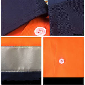 अनुकूलित चिंतनशील निर्माण सुरक्षा बनियान कस्टम लोगो के साथ लंबी आस्तीन सुरक्षा शर्ट - Product Image 5