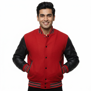Chaqueta Varsity para Hombre de Alta Calidad, la Más Vendida, Precio Económico al por Mayor, Chaqueta Varsity de Material Sólido en Venta, Chaqueta de Invierno - Product Image 1