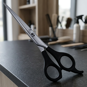 Tijeras de Peluquería Profesionales ASAP para Diestros, Ecológicas, Ultraligeras, de Plástico ABS, Mango Largo, Microdentadas, con Reposa Dedos - Product Image 3