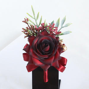 Matrimonio personalizzato da sposa blu rosa rosa rosa artificiale fiore di seta - Product Image 6