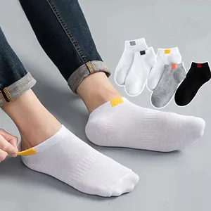 Calcetines de barco para hombre con pies delanteros de moda calcetines cómodos e informales personalizados de algodón
