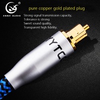 Fil d'amplificateur YIVO XSSH 5.1 fibre numérique SPDIF Toslink câble Audio optique en cuivre pur fiche plaquée or pour fil de haut-parleur