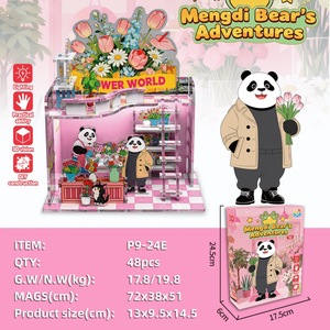 <span class=keywords><strong>Puzzle</strong></span> 3D Grande Fai-da-Te per Bambini, Giocattolo Artigianale in Plastica 'Le Avventure di Mengdi Bear' per Studenti dai 0-24 Mesi - Product Image 5