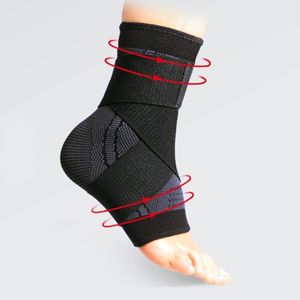 Support de cheville de compression sportive - Attelle de cheville respirante en tricot pour la course à pied en extérieur, enveloppe de cheville élastique à séchage rapide - Product Image 6