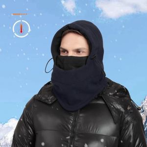 Customizable 100% Cotton Plush Balaclava Knitted Hat Unisex Adjustable Thickened Winter Sports Beach Travel Fishing Daily Party - Product Image 2