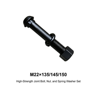 Vis de fixation haute résistance M22 135/145/150 avec écrou et rondelle à ressort, conformes à la norme chinoise GB
