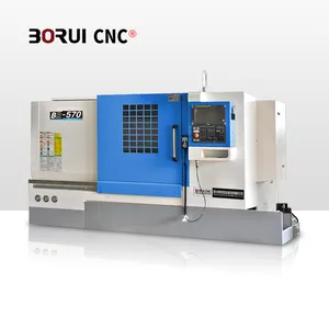 BORUI BR570 Nuevos productos de gran venta CNC Máquina de torno CNC de cama inclinada a la venta