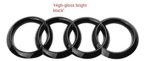 Emblème <span class=keywords><strong>Audi</strong></span> à quatre anneaux en ABS compatible avec la calandre avant Q3/Q5, badge de conversion A5/A6/A4L, emblèmes avant/arrière RS3 réutilisables - Product Image 6