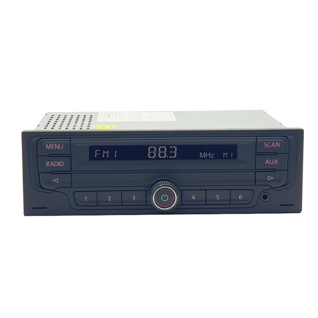 BORONG Custom Car Radio 1 Din MP3 Player 12V 24V FM Radio AUX Input Stereo Audio HR130