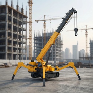Crawler <b>Spider</b> Crane Telescopic Crane <b>Remote</b> <b>Control</b> Folding 5 T Crawler <b>Spider</b> Crane Narrow Space <b>Remote</b> <b>Control</b> Operation - Product Image 4