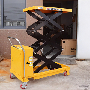 New Steel Hydraulic <strong>Lifting</strong> Platform Trolley <strong>Small</strong> <strong>Scissor</strong> Type Mobile <strong>Electric</strong> Elevator for Retail - Product Image 5