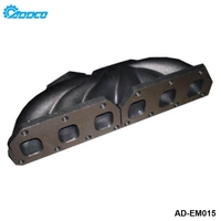 ADDCO EPMAN Collecteur d'échappement turbo en fonte T3 pour VW Golf 4 VR6 2.8L 24V compatible avec la soupape de décharge 38MM AD-EM015