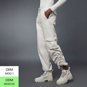 <span class=keywords><strong>Salopette</strong></span> décontractée chaude en velours pour femmes automne/hiver pantalon de fitness à cordon avec couverture des pieds coupe ample - Product Image 5