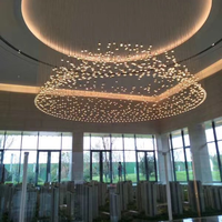 Lustre LED moderne personnalisé en acrylique pour le département des ventes, les hôtels, les villas, les salons, les restaurants, les halls
