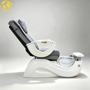 Fauteuil de Salon de Manucure Moderne de Luxe à Prix d'Usine, Réglable et Inclinable, en Fibre de Verre, avec Vibration et Drainage Automatique Sans Tuyau - Product Image 2