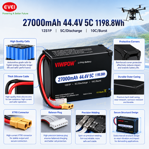 Batterie de drone lithium-ion haute puissance et haute qualité 285 Wh/kg, nouvelle technologie, 27000 mAh, 12S 5C pour drone RC FPV - Product Image 4