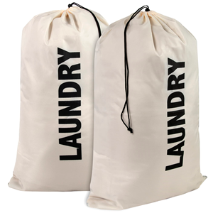Cotton Canvas <b>Laundry</b> Bag With Handles - Product Image 1