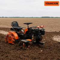 Motocultor de Alto Rendimiento YKX con 4 Ruedas para Labranza de Suelos Agrícolas en Jardines y Granjas