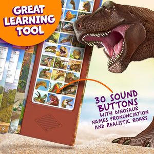 <span class=keywords><strong>Libro</strong></span> de Sonidos Realistas de Dinosaurios con 30 Botones, Personalizable para Niños de 2 a 7 Años, Tapa Dura y Recubrimiento UV - Regalo para Niños - Product Image 2