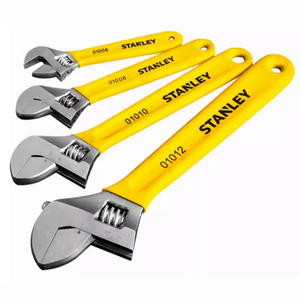 Stainless Steel Metric Industrial Grade Adjustable Wrench B-series Plastic Coated Handle - Product Image 2