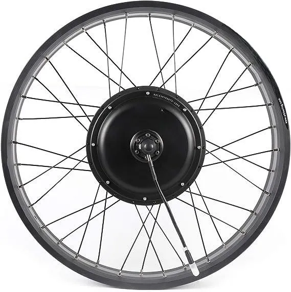 Không thấm nước Ebike chuyển đổi Kit cho xe đạp điện tiếp tục 26 "phía trước hoặc phía sau bánh xe Xe đạp điện Hub động cơ Kit 1500W 1200W 75