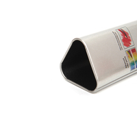 Fabrication boîte en métal triangle pour crayon de couleur modèle d'emballage conteneurs en étain pour stylo