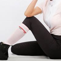 Chaussettes d'équitation classiques de haute qualité, personnalisables avec votre propre logo, colorées, pour la vente en gros de mode