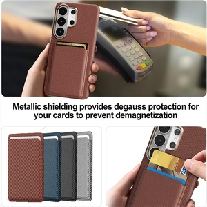 Funda de Teléfono Tipo Cartera Business TechWoven para Samsung S26 S23 S24 S25 Ultra con Tarjetero Magnético Desmontable y Protección Antigolpes - Product Image 2