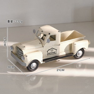Venta al por mayor de fábrica: Decoración del hogar, exhibición de fotos de camiones metálicos, decoración navideña, regalo, adorno de cuero vintage, coche de hojalata, coche clásico. - Product Image 6
