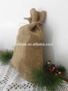 Sac en toile de jute, en coton et en soie avec cordon de serrage, logo personnalisé, petit, écologique, biodégradable, pour la décoration de la maison, l'emballage textile, les achats - Product Image 4