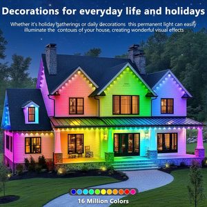 Lumière ponctuelle LED DC12V, lumière de Noël étanche, 5050 SMD, lumières LED intelligentes à pixels RGB, décoration de Noël en extérieur - Product Image 5