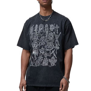 Camiseta Estampada a la Moda para Hombre, Ropa Casual, Cómoda, Transpirable, de Manga Corta, Diseño Elegante, 100% Algodón de Alta Calidad - Product Image 1