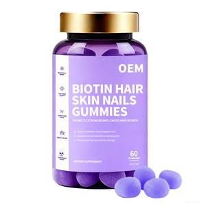 Gomitas de Biotina para Cabello, Piel y Uñas, Vitaminas y Extractos, Promueven el Crecimiento del Cabello, Más Fuerte y Más Largo, Venta al Por Mayor OEM - Product Image 1