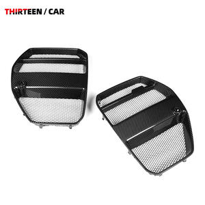 Grille avant en fibre de carbone sèche pour <span class=keywords><strong>BMW</strong></span> <span class=keywords><strong>M3</strong></span> M4/G80 G81 G82 G83 Style V avec grille avant 2021 + équipée d'une maille anti-pierre - Product Image 5