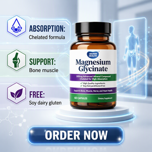 Cápsulas de Glicinato de Magnesio Quelado de 500 mg, Marca Privada OEM/ODM, 60 Cápsulas, Suplemento para el Apoyo Inmunológico y Óseo para Adultos - Product Image 1