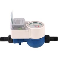 Compteur d'eau intelligent prépayé à carte IC pour collectivités résidentielles et unités locatives, étanche, 15 mm, 0,05