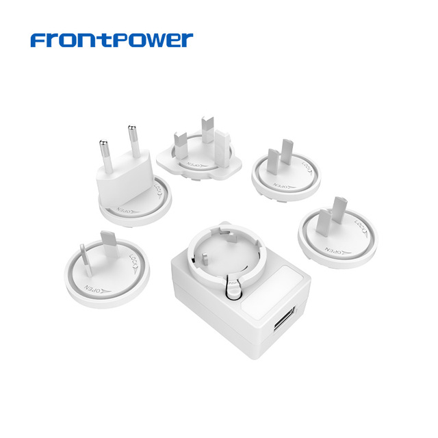 5V 1A 1.5A 2A 5V 2.5A 5V 3A SMPS Switching Power Supply USB-A Interchangeable Plug BIS India Power Adapter
