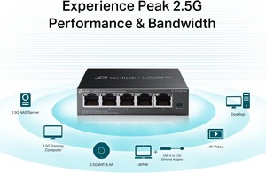 TL-SG105S-M2 | Công tắc Ethernet 5 cổng đa Gigabit 2.5g | công tắc mạng không được quản lý | nhà phân phối Ethernet - Product Image 2