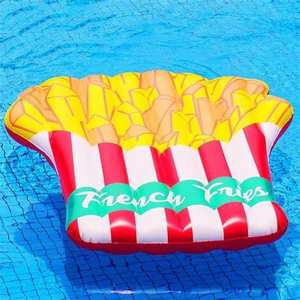 175*132 cm PVC gonflable <span class=keywords><strong>piscine</strong></span> radeau se prélasser tapis pour adultes et enfants frites flotteur tapis - Product Image 3