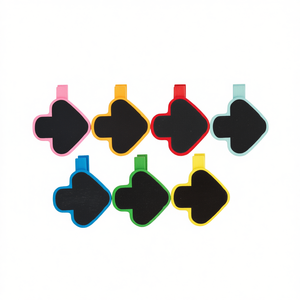 Épingles à linge en bois Ilan avec mini tableau noir 3,5 cm, lot de 6, pour vêtements - Product Image 1