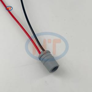 Konektor Plastik Abu-abu Hanming HT--lamp T10-2 dengan Kabel Tembaga Murni 18AWG - Soket Lampu Kabut/Sein LED, Basis Lampu Rem, Harness - Product Image 4