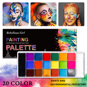 Kit de Pintura Facial Profesional de 20 Colores <span class=keywords><strong>para</strong></span> <span class=keywords><strong>Niñas</strong></span> Rebellidas, Paleta de Pintura Corporal - Product Image 2