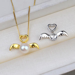 Pendentif Cheveux d'Ange en Argent S925 Wenchi, Personnalisable DIY, Perle 7-8, Accessoires de Bijoux Semi-finis, Modèle 1750, Référence 14206 - Product Image 3