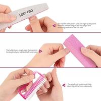 Kit de Soins des Ongles en Plastique 12 Pièces avec Bloc Polissant, Limes à Ongles, Repousse-cuticules, Outils de Pédicure, Logo Personnalisé