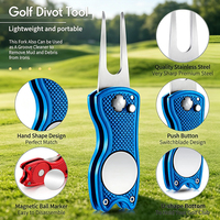 Outil de réparation de pitch de golf OEM avec bouton poussoir en U, personnalisable pour les entreprises, vente en gros, fabricant de kits de réparation de divots de golf