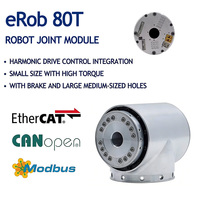 Moteur servo DC 400W 48V avec réducteur harmonique, module articulé pour bras robotique, étanche, rapport 50:1, arbre creux