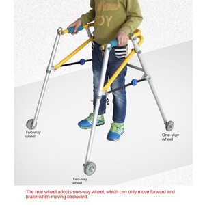 <span class=keywords><strong>MK</strong></span> MK07008 Cadre de marche pour enfants pour la rééducation, aide à la marche pour enfant, support des membres inférieurs, canne certifiée CE, 136 kg - Product Image 3
