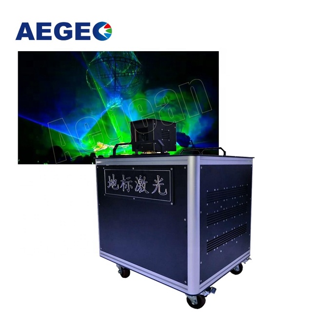 20W Green Landmark Sky Laser Single Outdoor Laser DMX Stage Effect Light Sky Beam Laser Projector for Disco Bar Club DJ Wedding