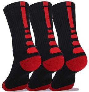 <span class=keywords><strong>Chaussettes</strong></span> de basket-ball athlétique élite coussinées blanches vierges avec logo personnalisé en gros - Product Image 2